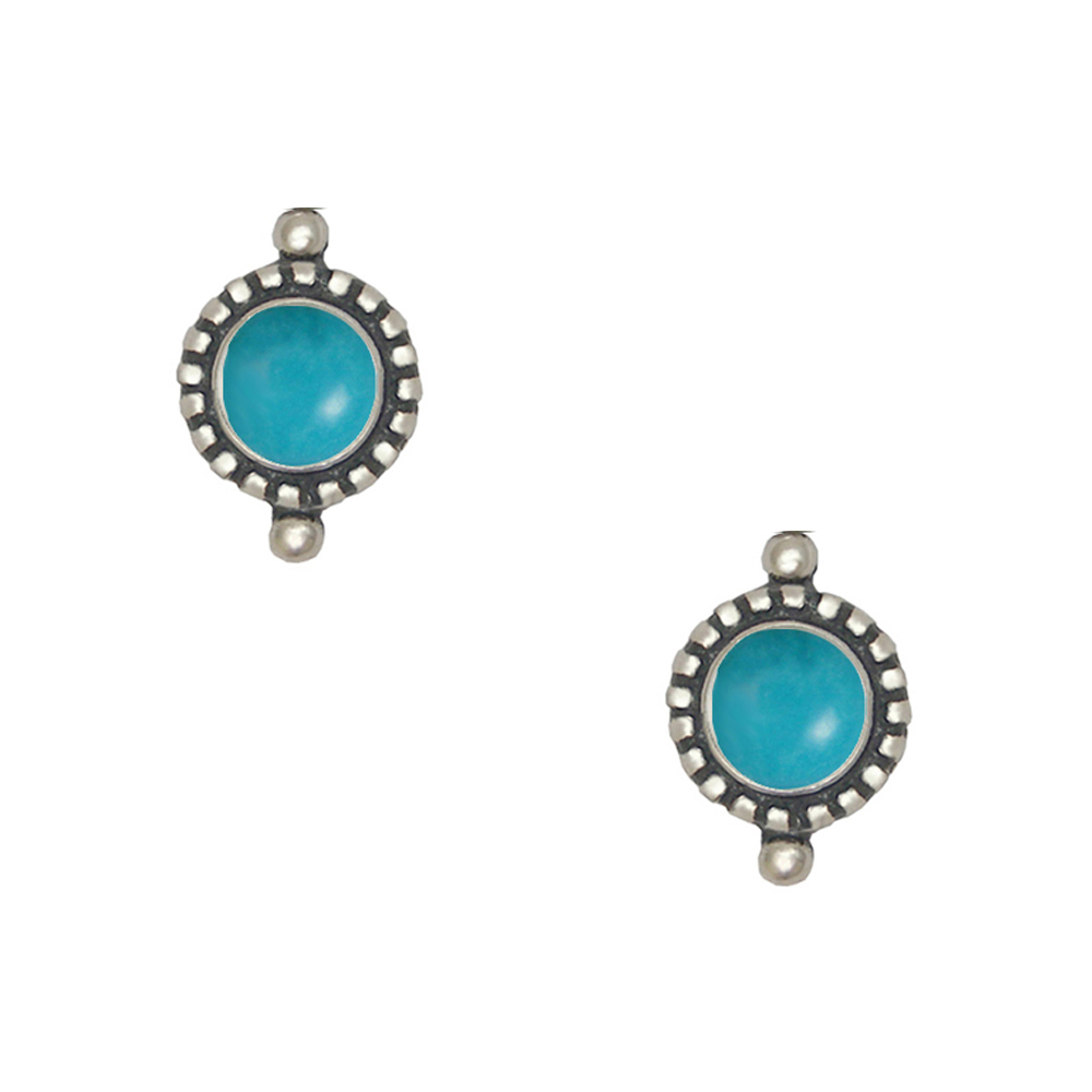 Sterling Silver Turquoise Post Stud Earrings
